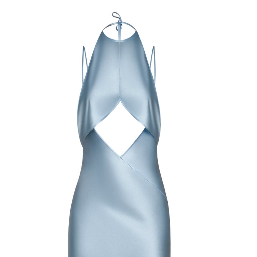 NWT Materiel Silk Haltar Dress